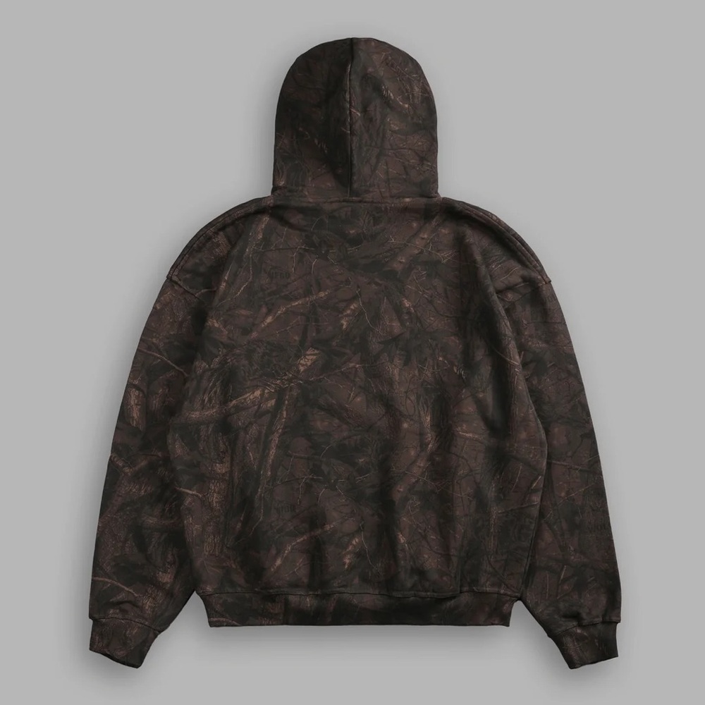 DARC SPORT HESH STUD "GRUNGE" HOODIE IN BROWN DRIFTWOOD FOREST CAMO SIZE LARGE - Picture 5 of 9